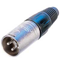 Neutrik NC3MX 3-Pin XLR Male Cable Connector Nickel/Silver