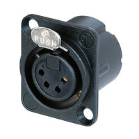 Neutrik DLX XLRF 4Pin Chassis /Gold