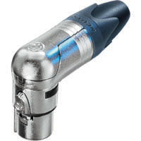 Neutrik NC4FRX 4Pin XLR Female - Right Angle - Nickel & Silver