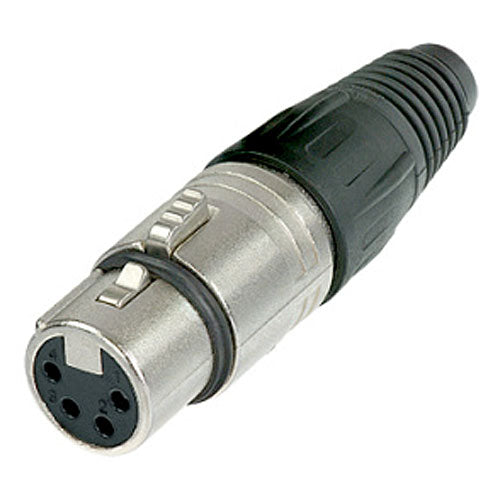 Neutrik NC4FX Female XLR 4-Pin Connector Nickel/Silver