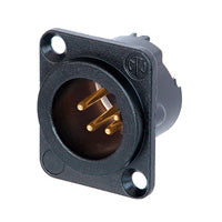 Neutrik DLX XLRM 4Pin Chassis /Gold
