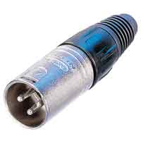 Neutrik NC4MX 4-Pin XLR Male Cable End Nickel/Silver