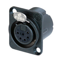 Neutrik DLX XLRF 6Pin Chassis /Gold