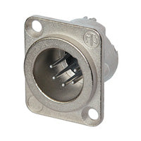 Neutrik DLX XLRM 6Pin Chassis Nkl/Silver