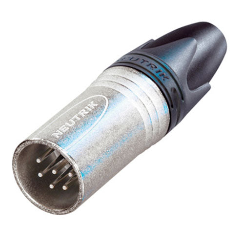 Neutrik NC6MXX 6-Pole Male XLR Cable Connector, Nickel/Silver