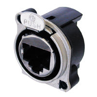 RJ45 Receptacle Housing W/Insert Vert PCB Mount