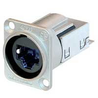 Neutrik NE8FDYC6 Ethercon Cat6 Chassis Connector Nickel