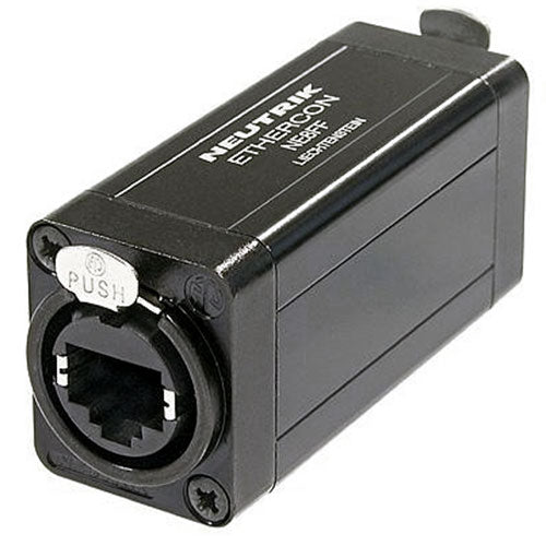Neutrik NE8FF Ethercon RJ45 Adapter Female-Female D Style Black