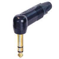 Neutrik NP3RX-B TRS Male Cable End Right   Angle B/G