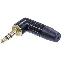 Neutrik NTP3RCB 3.5MM Stereo Right Angle Connector Black/Gold