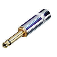 Neutrik NYS224G 1/4 Inch TS Connector - Nickel & Gold