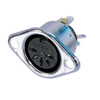 Neutrik Rean NYS325 5-Pole DIN Chassis Connector, Silver Plated Contacts