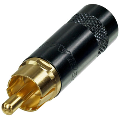 Neutrik Rean NYS352BG RCA Male Cable Connector Black, Gold
