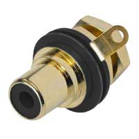Neutrik Rean NYS367 Phono Jack, Gold Plated Contacts, Color Code Options