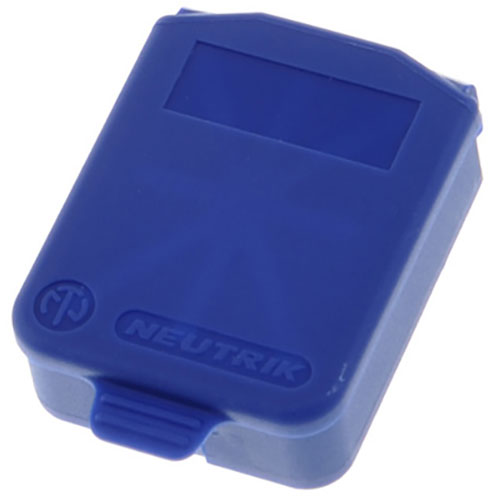 Neutrik SCDX-6 D-Size Hinged Sealing Cover - Blue