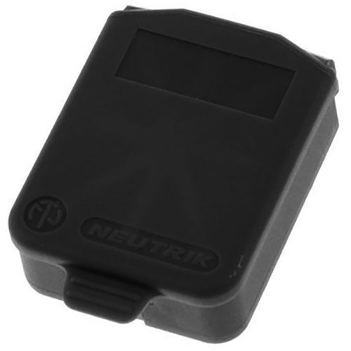 Neutrik SCDX D-Size Hinged Sealing Cover - Black