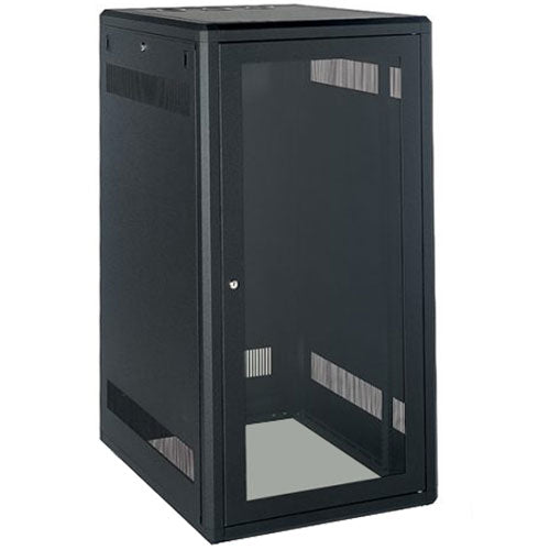 OCC CC2403 19" Freestanding Cabinet, Black, 48"H x 25"W x 24"D, 24RU