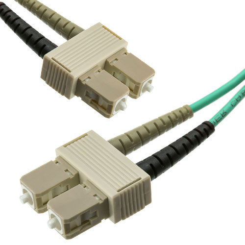 OCC FO Cable 50/125 Multimode OM4 SC-SC Duplex, Aqua, 5M