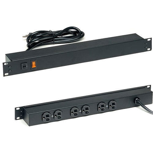 OCC PS120 19" Rack Mount Power Panel w/Surge, 115VAC 20A, 12 Outlets