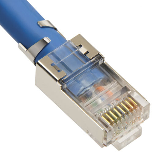 Platinum Tools 106192 RJ45 CAT6A 10Gig Shielded Connector w/Liner Bag of 50