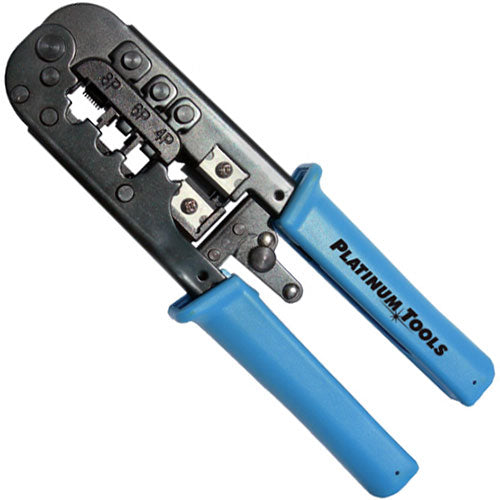Platinum Tools 12503C All-in-One Modular Plug Crimp Tool, Clamshell Pkg.