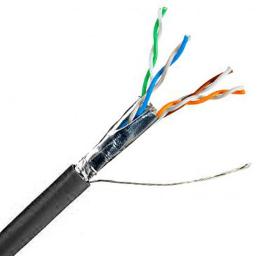 Quabbin 2045 DataMax Plenum Mini 6 - 28 AWG, 4 Pair, Shielded, PVC Jacket, Black, 1000 FT