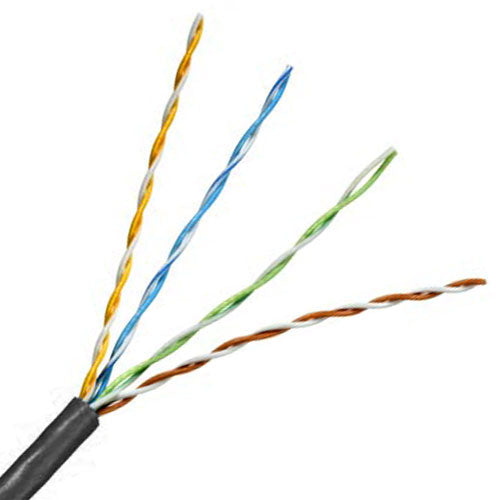 Quabbin 2216 DataMax Patch Mini 6, 28 AWG 4 Pair Unshielded, PVC Jacket, Black, 1000 FT