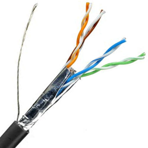 Quabbin 2231 DataMax Patch Mini 6a - 28 AWG, 4 Pair, Shielded, PVC Jacket, Black, 1000 FT