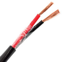 SCP Pro Grade Direct Burial 14/2 OFC Speaker Cable, Gel, LLDPE, Black, 500 FT Spool