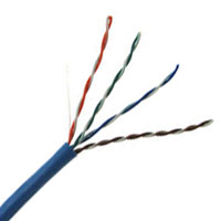 Cat5E Plenum 350MHz 24AWG Solid 4PR UTP, TIA/EIA 568-C.2, CMP, 1000 FT Box