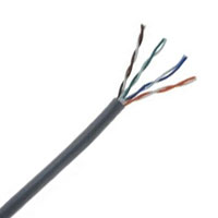 Cat5E Plenum 350MHz 24AWG Solid 4PR UTP, TIA/EIA 568-C.2, CMP, 1000 FT Box