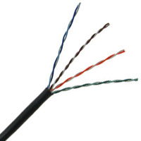 Cat5E Plenum 350MHz 24AWG Solid 4PR UTP, TIA/EIA 568-C.2, CMP, 1000 FT Box