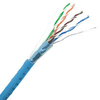 Cat5E Shielded 350MHz 24AWG Solid 4PR F/UTP, PVC Jacket, 1000 FT Box