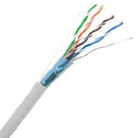 Cat5E Shielded 350MHz 24AWG Solid 4PR F/UTP, PVC Jacket, 1000 FT Box