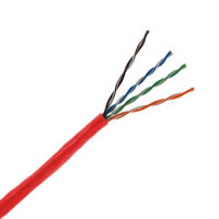 Cat5E 350MHz 24AWG Solid 4PR UTP, PVC Jacket 1000 FT Box