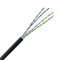 Cat6 Direct Burial Enhanced 550MHz 23AWG Solid 4PR UTP GEL Type LLDPE 1000 FT Spool