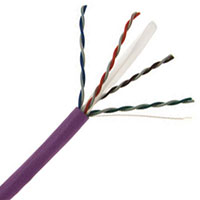CAT6 Enhanced 550MHz 23AWG Solid 4PR UTP, PVC, 1000 FT Box