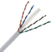 CAT6 Enhanced 550MHz 23AWG Solid 4PR UTP, PVC, 1000 FT Box