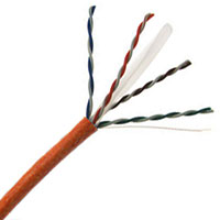 CAT6 Enhanced 550MHz 23AWG Solid 4PR UTP, CMR ETL, PVC 1000 FT Box