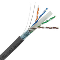 CAT6 Shielded Enhanced 550MHz 23AWG Solid 4PR F/UTP, PVC 1000 FT Spool