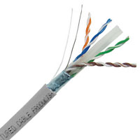 CAT6 Shielded Enhanced 550MHz 23AWG Solid 4PR F/UTP, PVC 1000 FT Spool