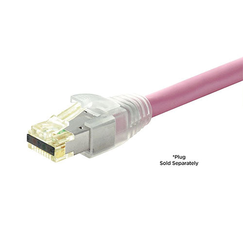 SIMPLY45 S45-B003 Strain Relief for Shielded External Ground RJ45, Clear, 100pc/Bag