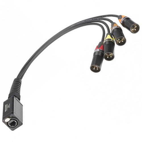 Sommer Cable SPY-E1251 Ethercon-Splice Adapter Cable to 4 Neutrik NC5MXX XLR