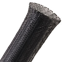 Techflex CNN1.50 Flexo Conductive Sleeving 1-1/2" (1"-2-1/2") Black - 40 FT Spool
