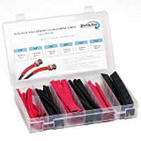 Techflex HSA3 - 3:1 Dual Wall Adhesive Lined Heatshrink Tube Kit, 3 sizes, 54 pieces 6" length - Small