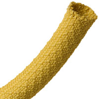 Techflex KVX0.25 Aramid Armor Sleeving 1/4" (1/4"-3/8") Yellow - 500 FT