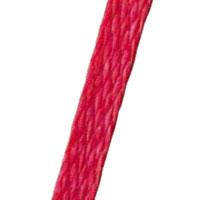 Techlace LT-2 Braided Nylon Lacing Tape - No Finish, .180-.220 - 135lb Red - 750 FT