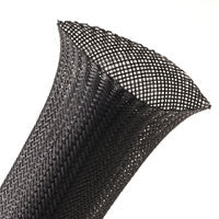 Techflex PTN94.00 Flexo Pet, 4" (4" - 6 1/2") 9-Mil Black 100 ft