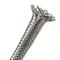 Techflex SSN0.63 Stainless Steel Sleeving 5/8" (3/8"-3/4") Silver - 25 FT Spool