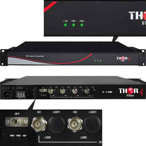 Thor F-4SDI-3G-CWDM-TX/RX 4-Ch 3G-SDI Over Single Fiber CWDM Uncompressed